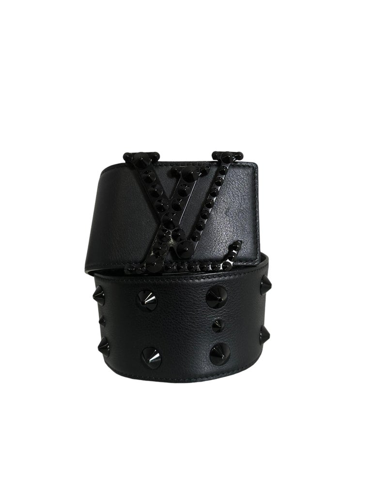 Louis Vuitton 85 Leather Belt Studs