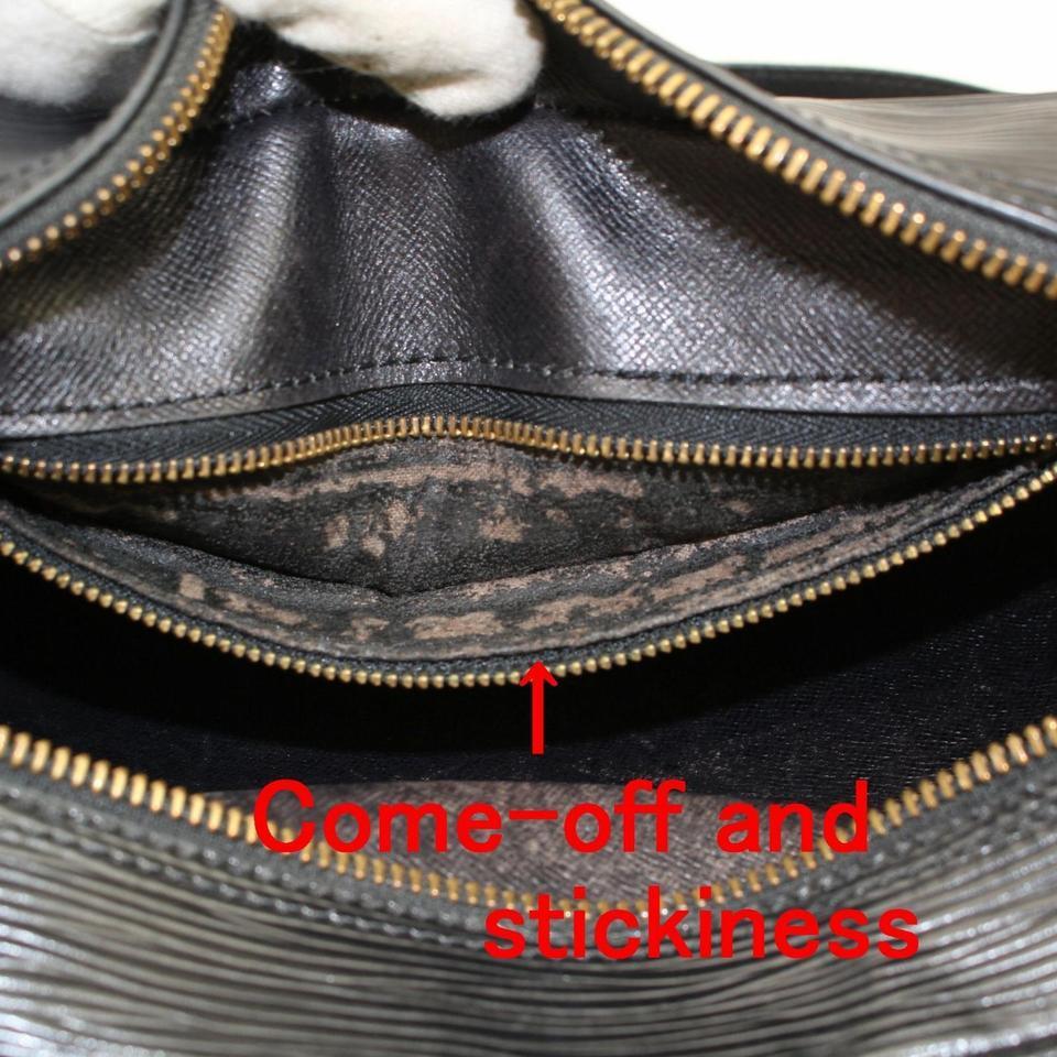 Louis Vuitton 869671 Noir Trocadero Black Leather Shoulder Bag For Sale 5