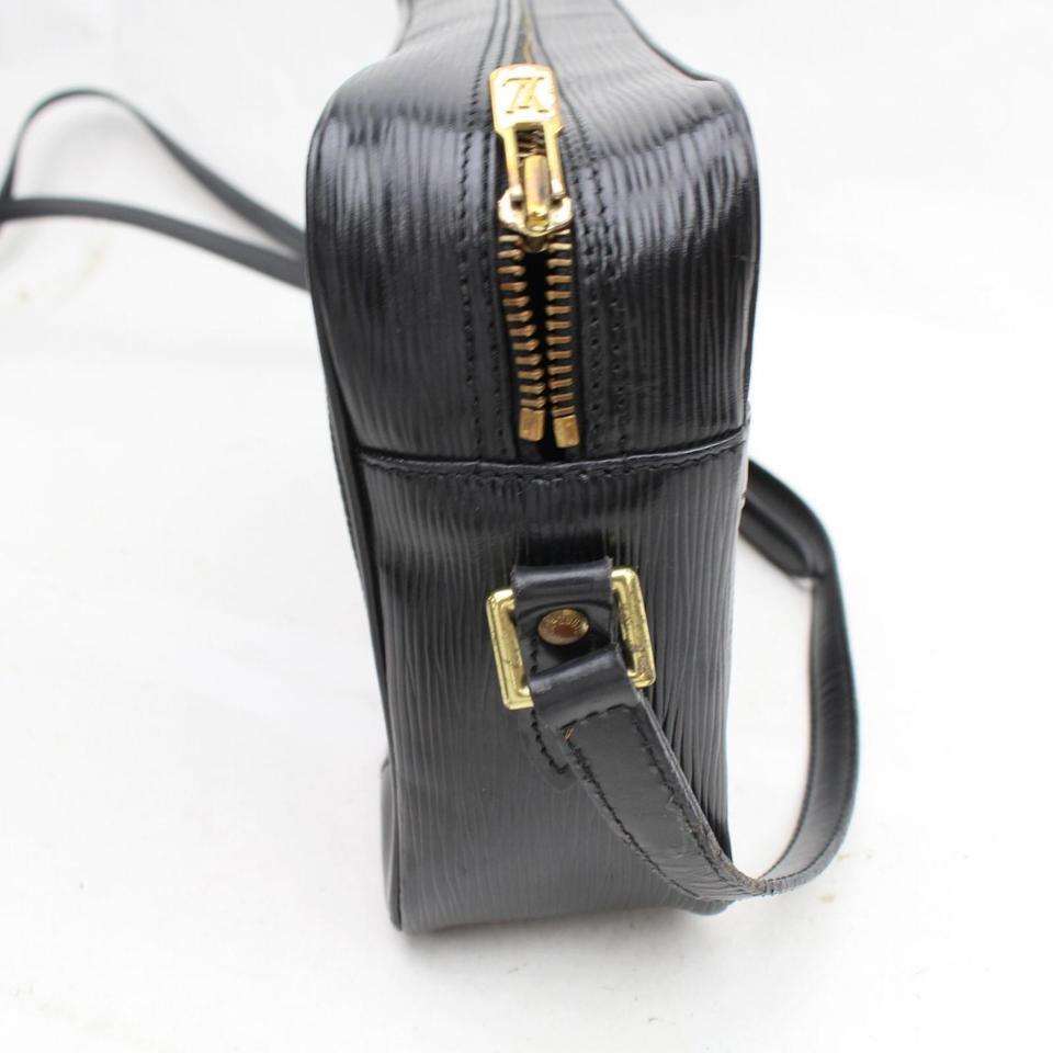 Louis Vuitton 869671 Noir Trocadero Black Leather Shoulder Bag For Sale 7