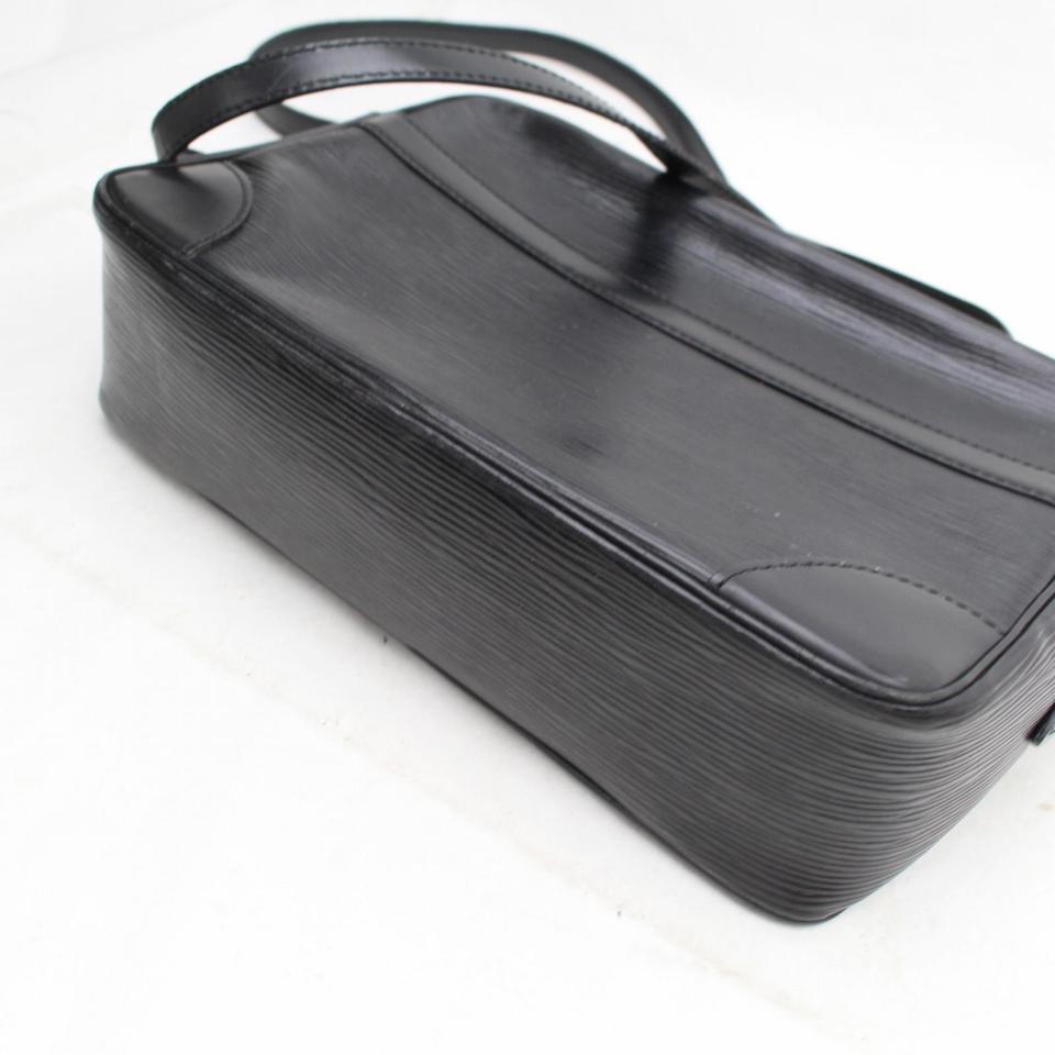 Louis Vuitton 869671 Noir Trocadero Black Leather Shoulder Bag For Sale 2