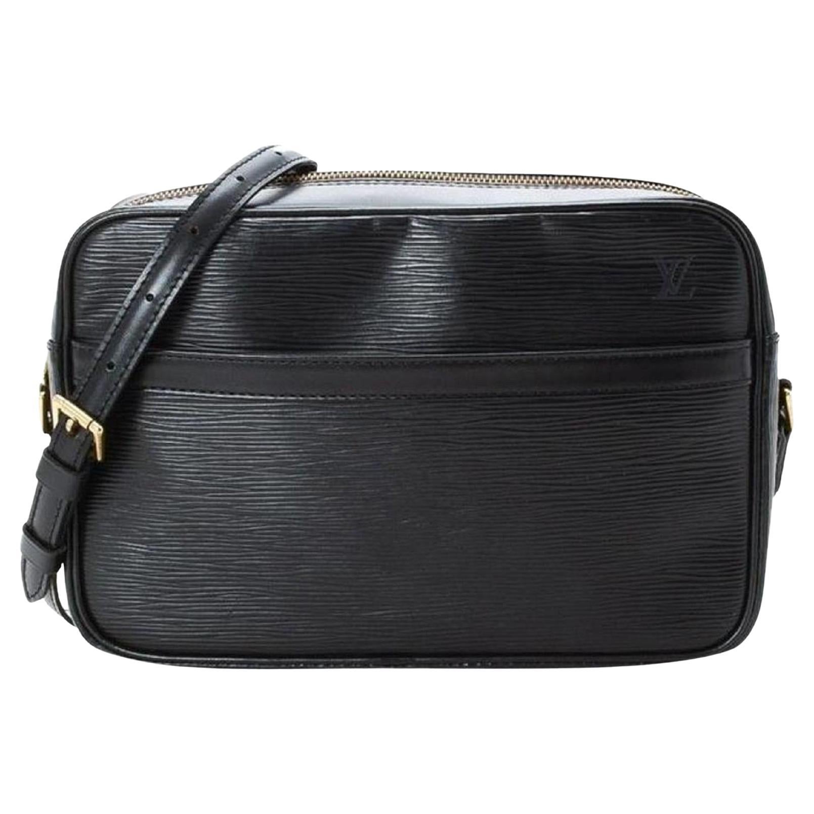 Louis Vuitton 869671 Noir Trocadero Black Leather Shoulder Bag For Sale