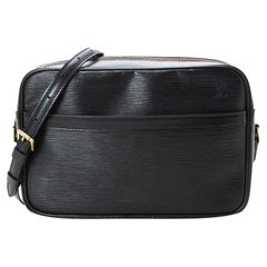 Vintage Louis Vuitton 869671 Noir Trocadero Black Leather Shoulder Bag