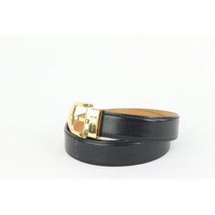 Louis Vuitton 90/36 Black Box Calf Leather Ceinture Belt 105lv20