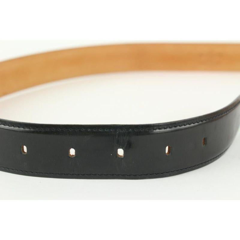 Louis Vuitton 90/36 Black Box Calf Leather Ceinture Belt 105lv20 2