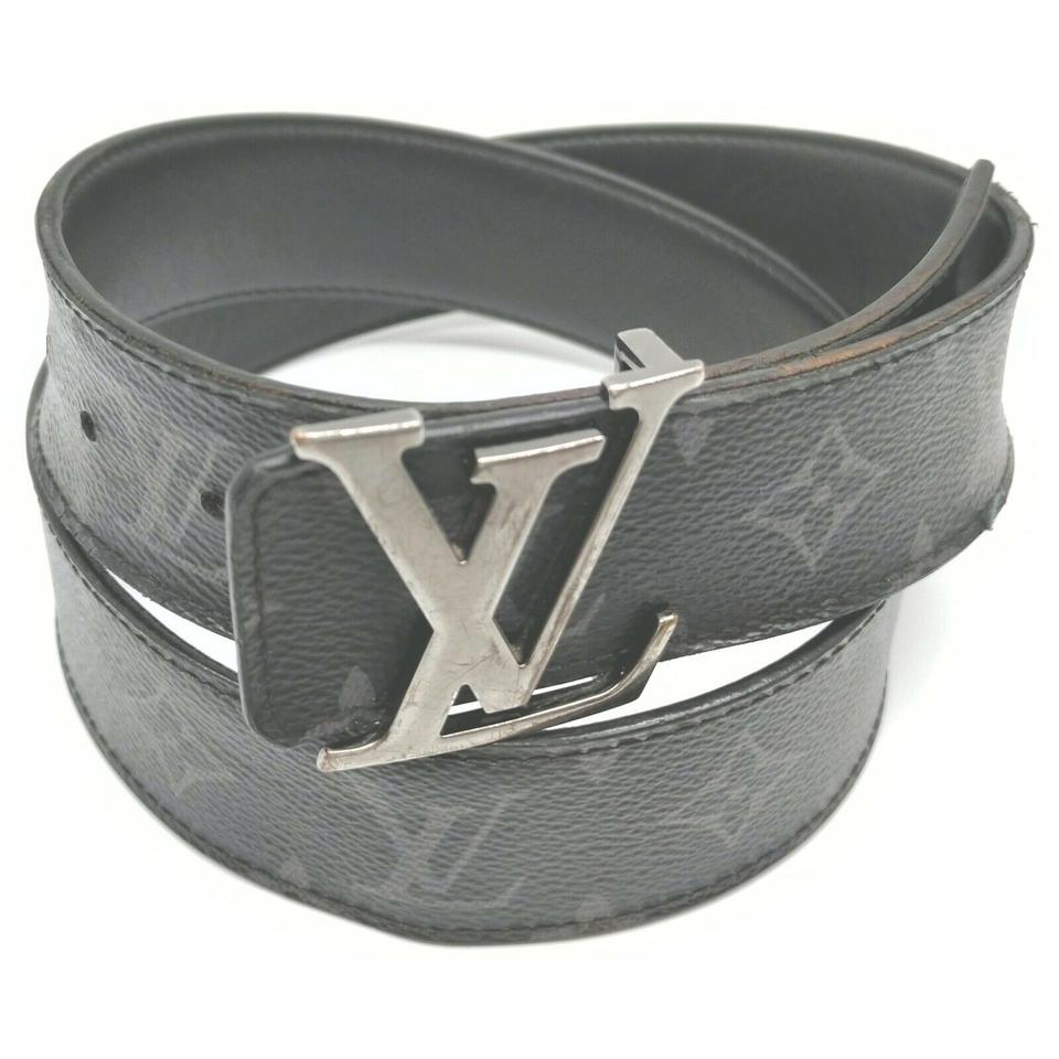Louis+Vuitton+Black+Monogram+Eclipse+Reversible+Belt+100%2F40+M9346 for  sale online