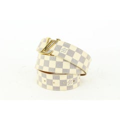 Louis Vuitton 90/36 Damier Azur Belt Initiales 928lv82