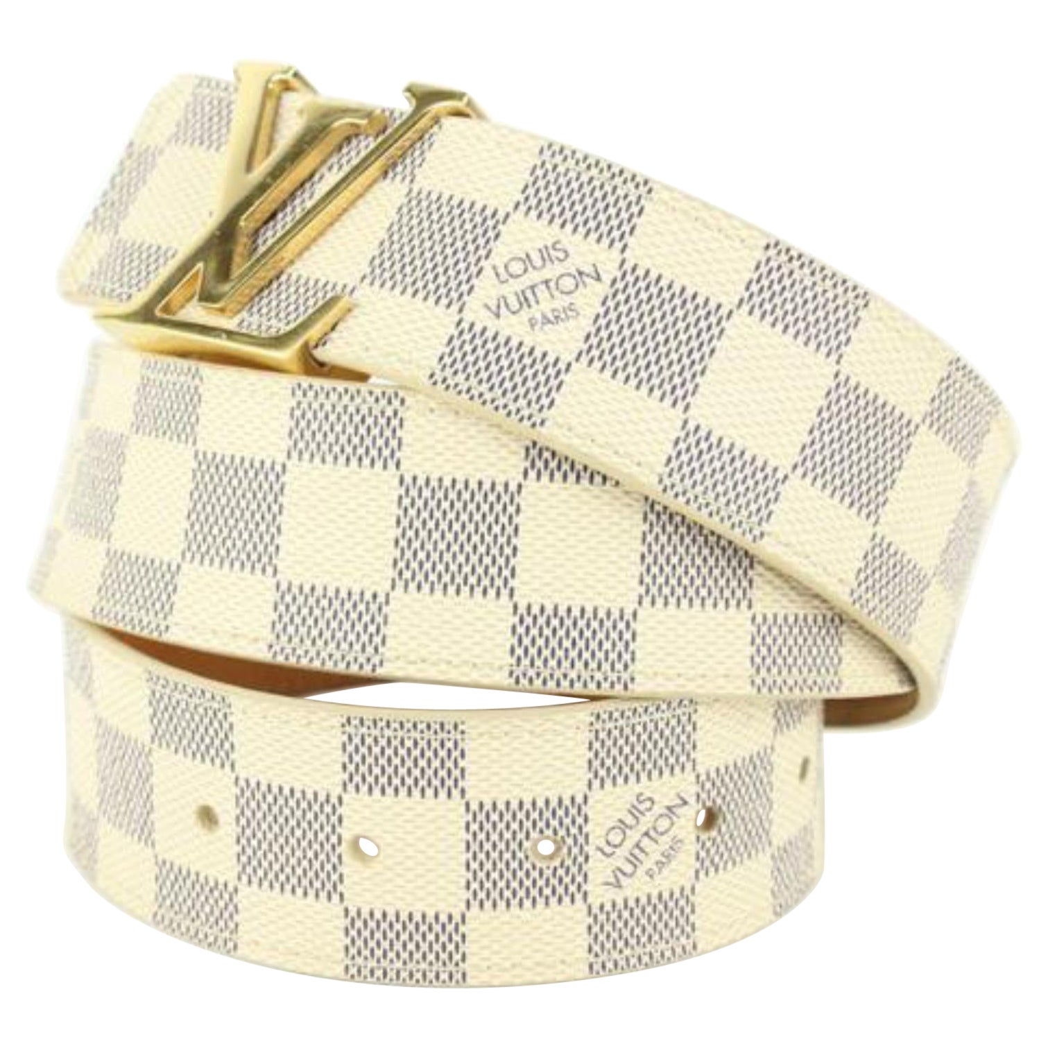Louis Vuitton 90/36 Damier Azur Belt Initiales 928lv82
