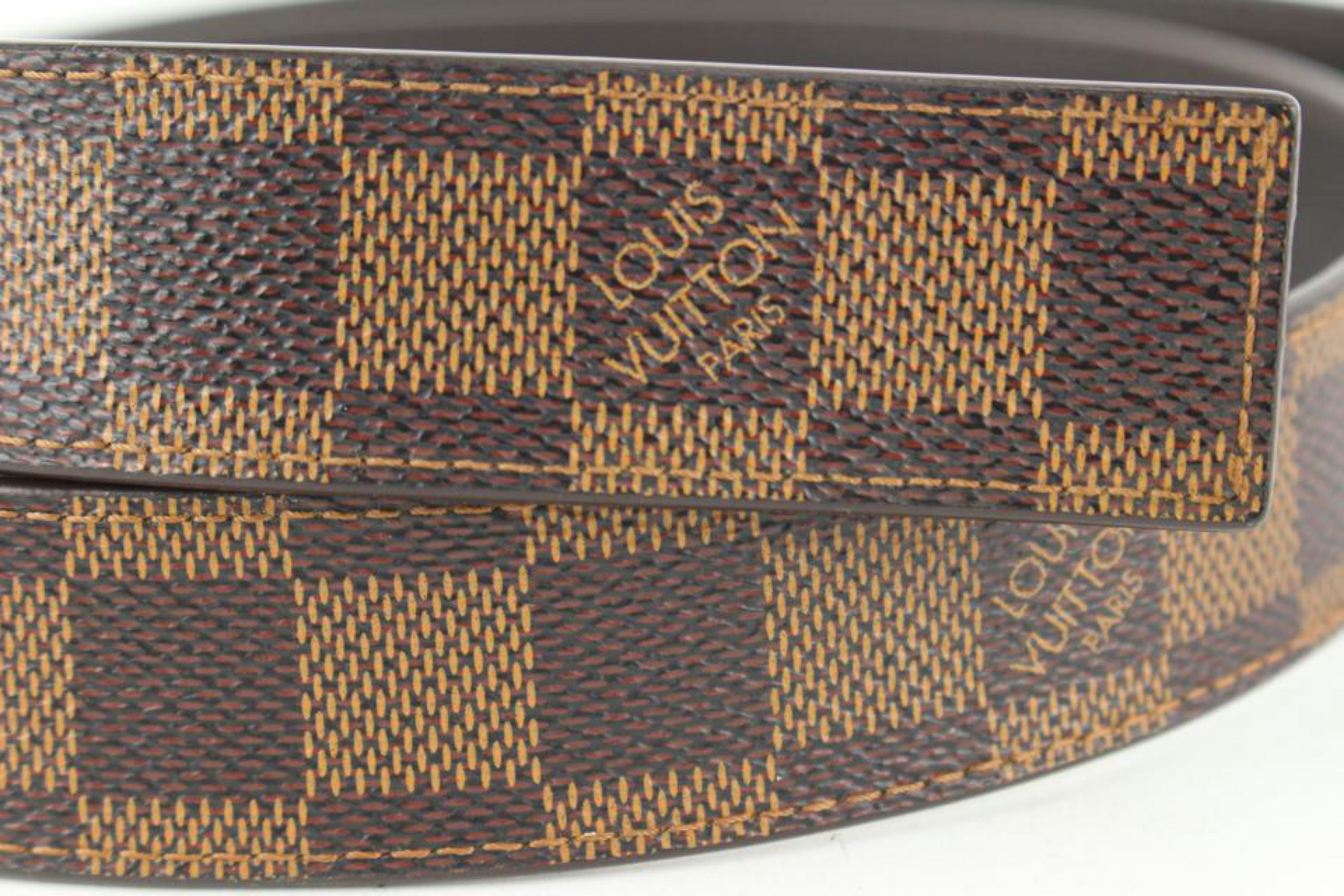 Louis Vuitton 90/36 Damier Ebene Belt 16lv31 For Sale 4