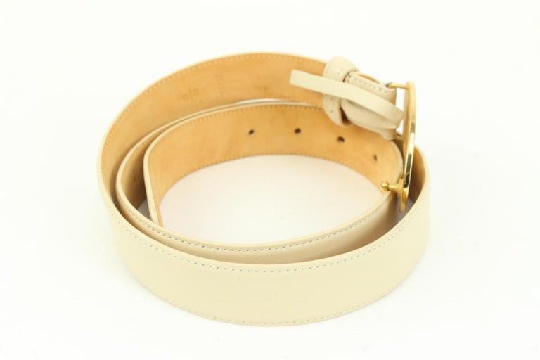Louis Vuitton 90/36 Avorio x Oro LV Cintura con iniziali  display picture 1
