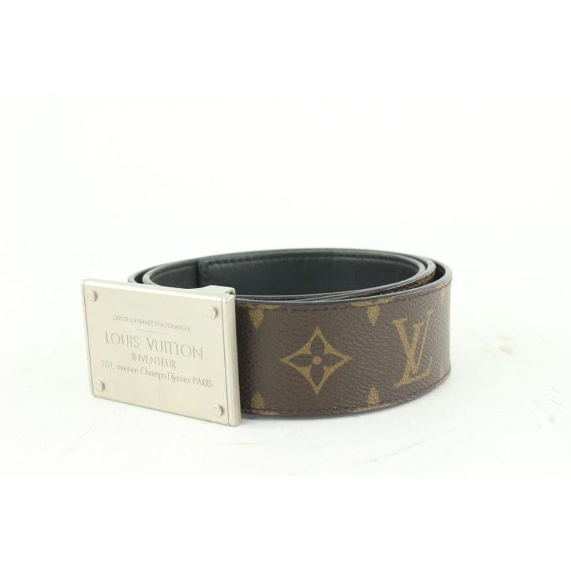 Louis Vuitton 90/36 Monogram Reversible Inventeur Belt 69lvs630  For Sale 2