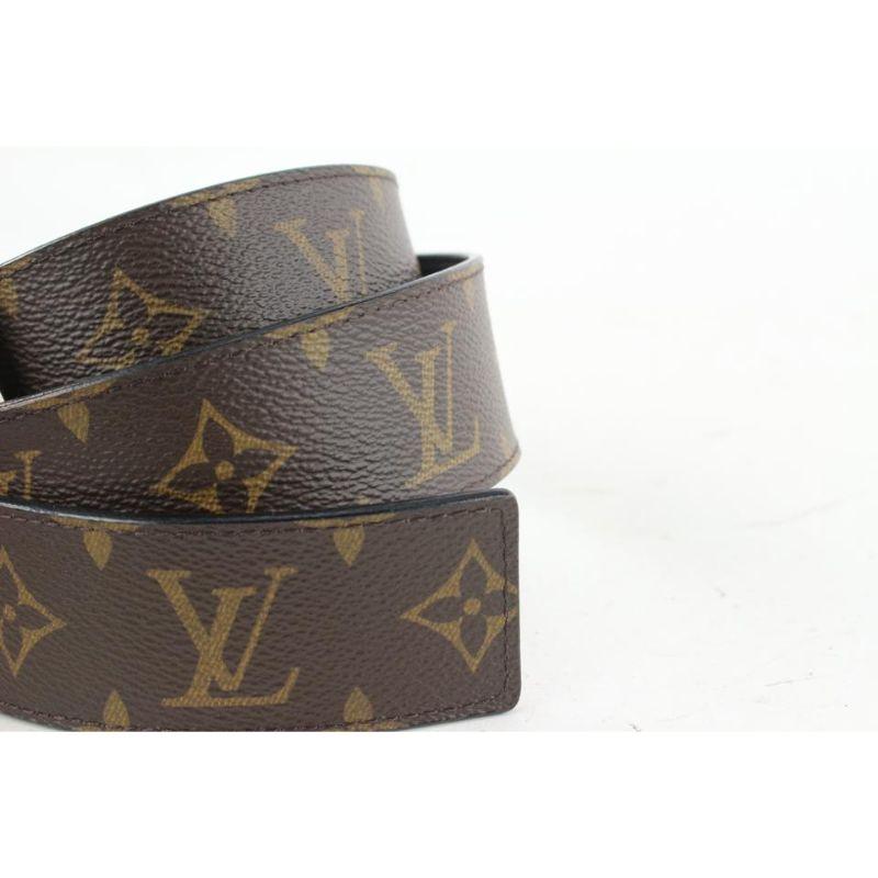 Gray Louis Vuitton 90/36 Monogram Reversible Inventeur Belt 69lvs630  For Sale