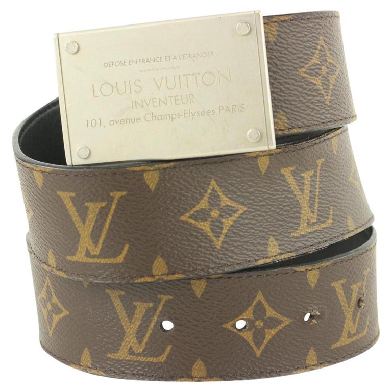 Louis Vuitton 90/36 Monogram Reversible Inventeur Belt 69lvs630 For Sale at  1stDibs