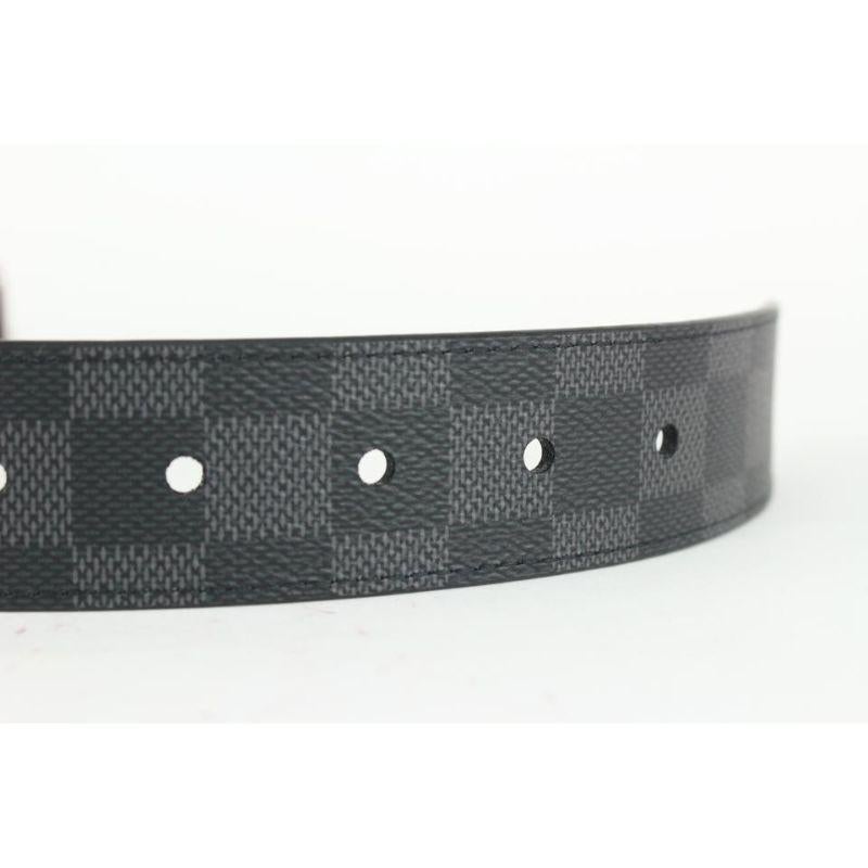 Louis Vuitton 90/36 Reversible Damier Graphite 35mm Slender Belt 102lvs72   5