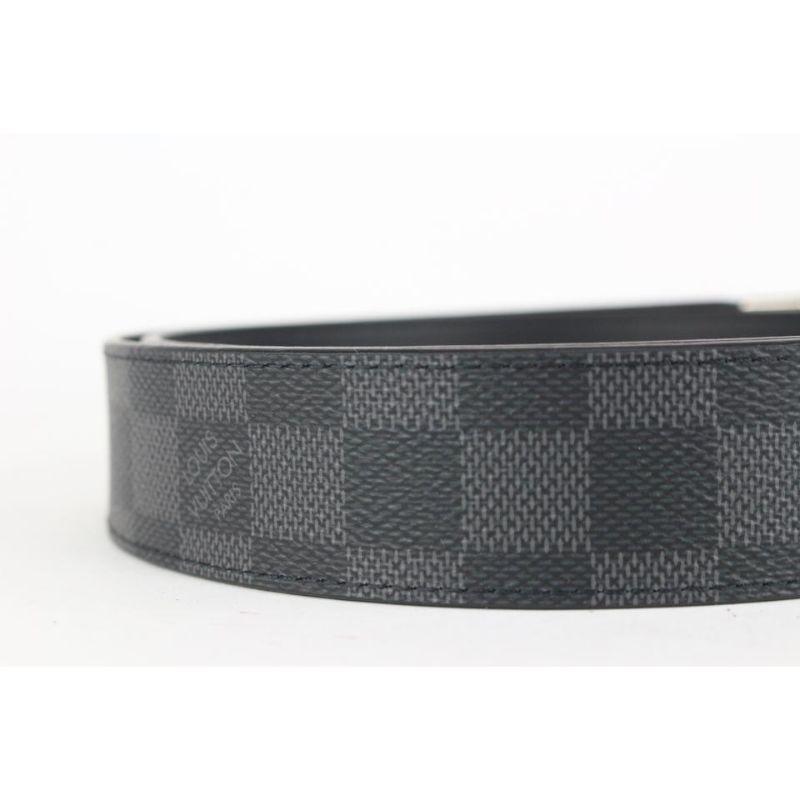 Louis Vuitton 90/36 Reversible Damier Graphite 35mm Slender Belt 102lvs72   6