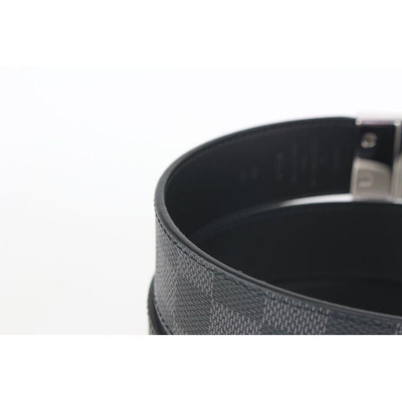 Louis Vuitton 90/36 Reversible Damier Graphite 35mm Slender Belt 102lvs72   3