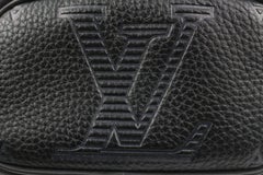 Louis Vuitton 95/38 Black Monogram Taurillon Leather Waist Pouch Belt Kit 13lv22