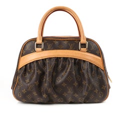 LOUIS VUITTON A/W 2005 "Mizi" LV Monogram Coated Canvas Top Handle Satchel LTD