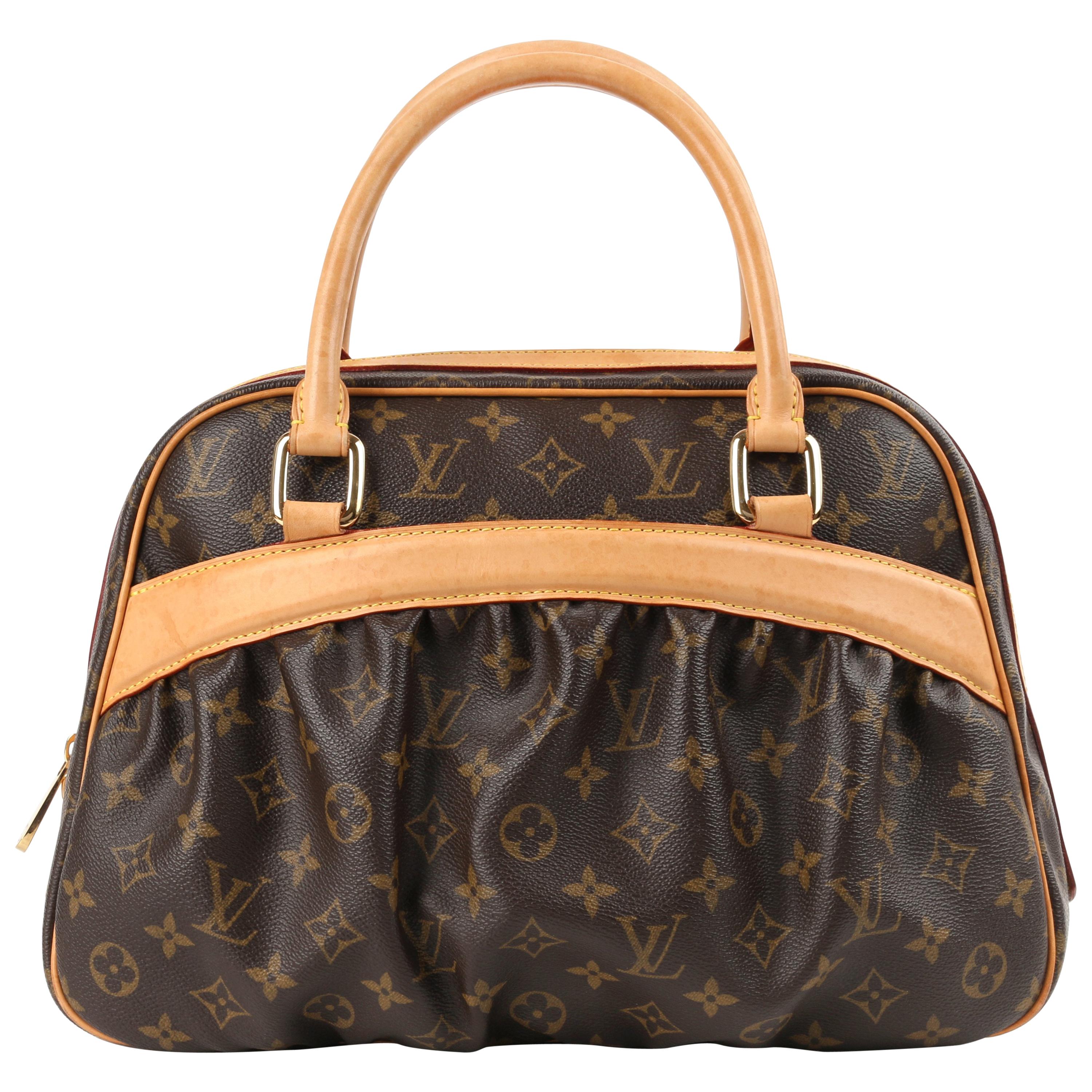 LOUIS VUITTON A/W 2005 "Mizi" LV Monogram Coated Canvas Top Handle Satchel LTD