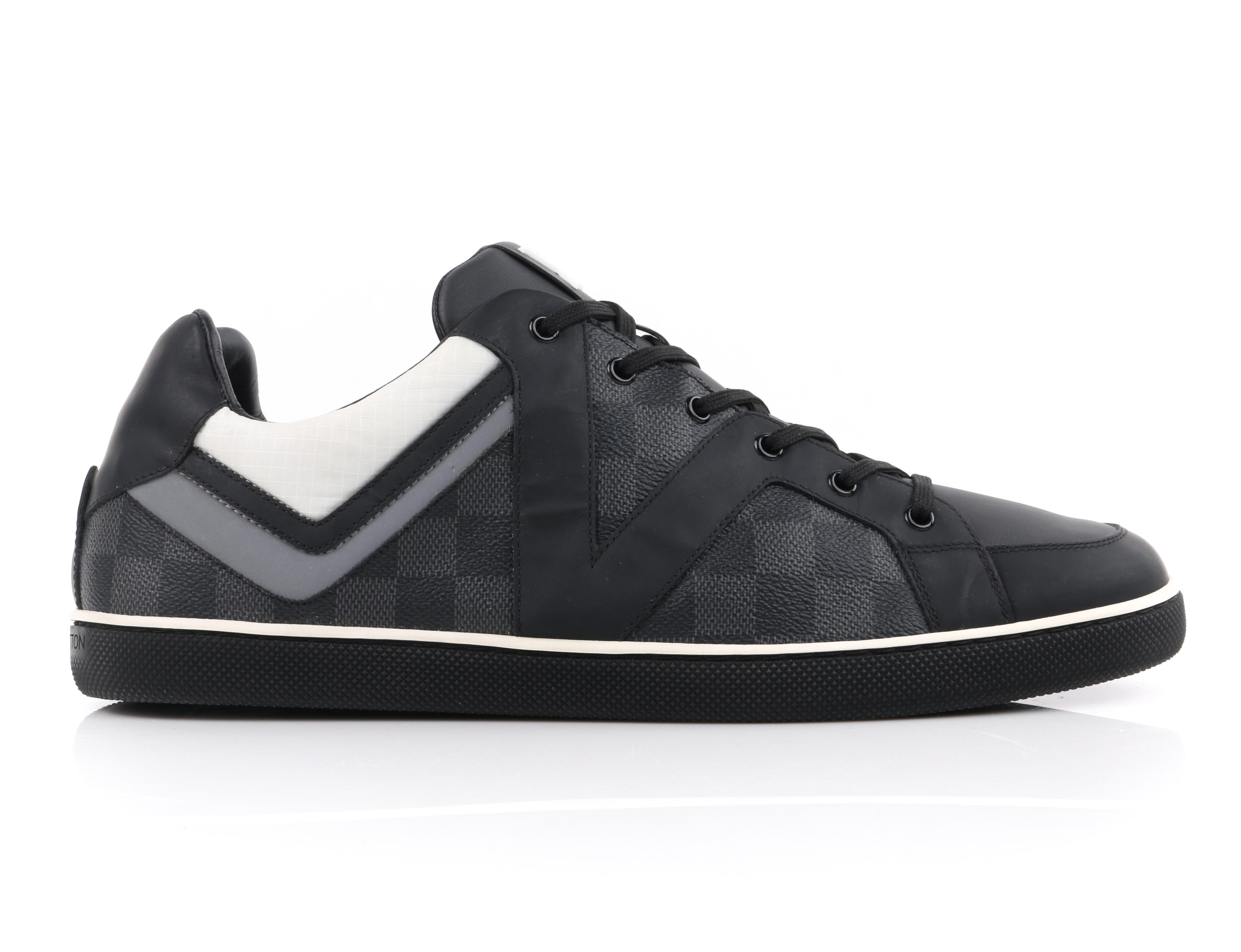 LOUIS VUITTON A/W 2012 "Heroes" Graphite Damier Canvas and Leather Low Top  Sneaker at 1stDibs