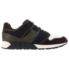 LOUIS VUITTON A/W 2012 "Upside Down" LV Monogram Patchwork Low Top Sneakers
