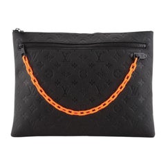 Louis Vuitton A4 Pouch Monogram Taurillon Leather
