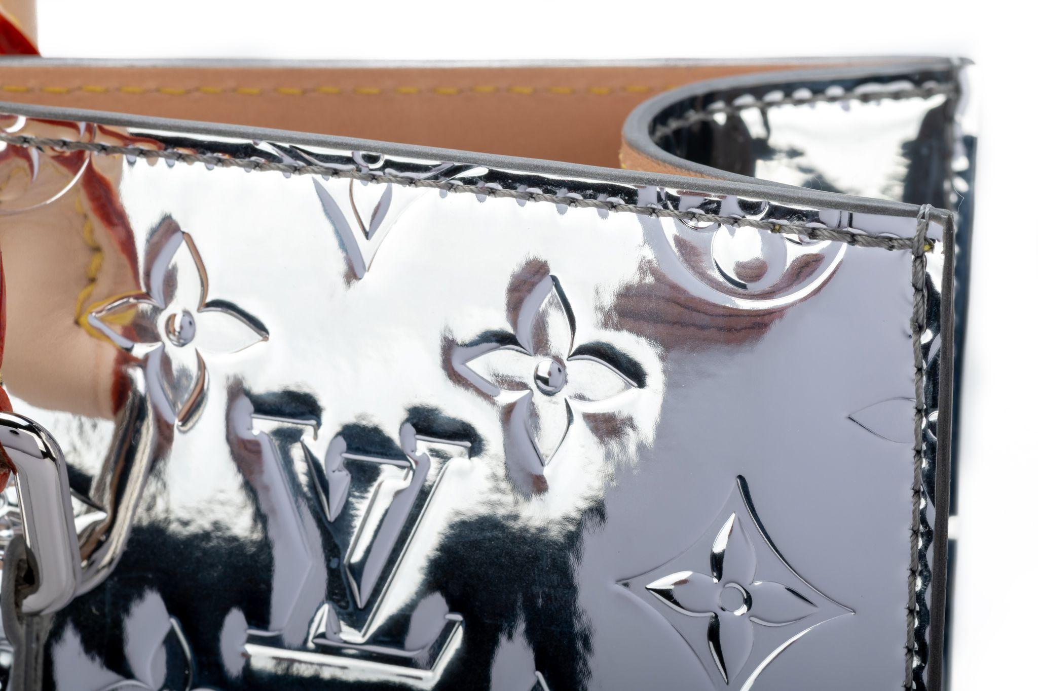 Louis Vuitton Abloh Mirror Coated Sac Plat For Sale 2