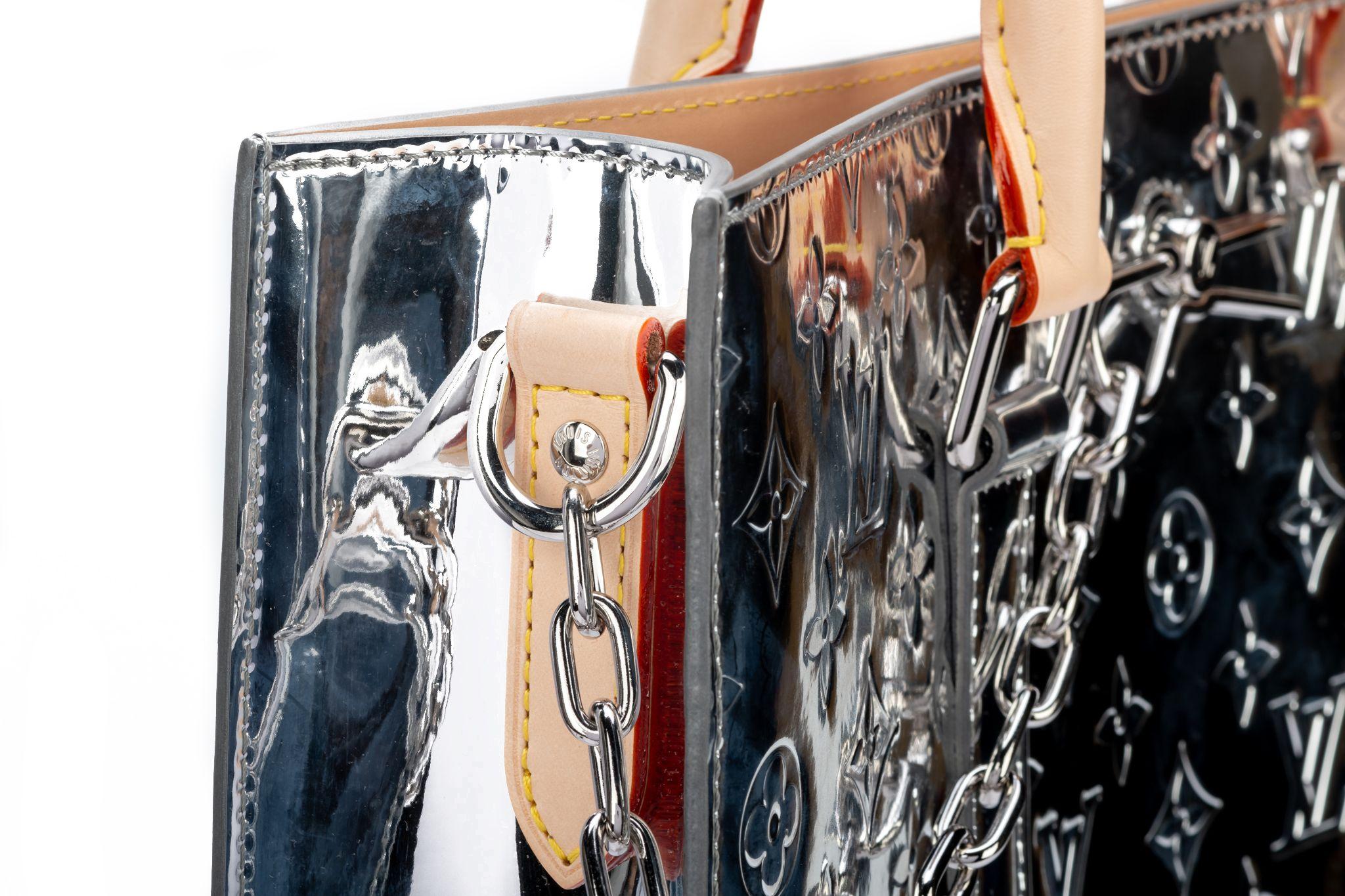 Louis Vuitton Abloh Mirror Coated Sac Plat For Sale 5