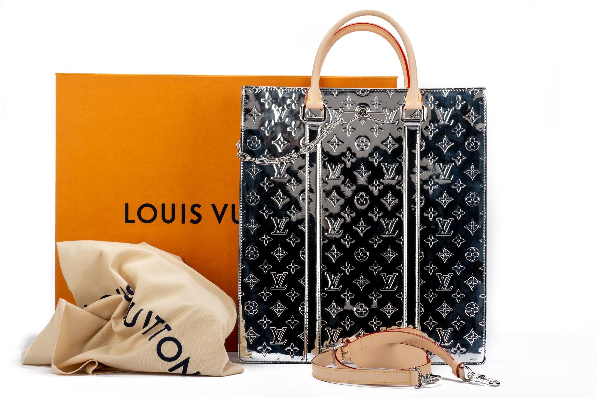 Louis Vuitton Abloh Mirror Coated Sac Plat For Sale 11