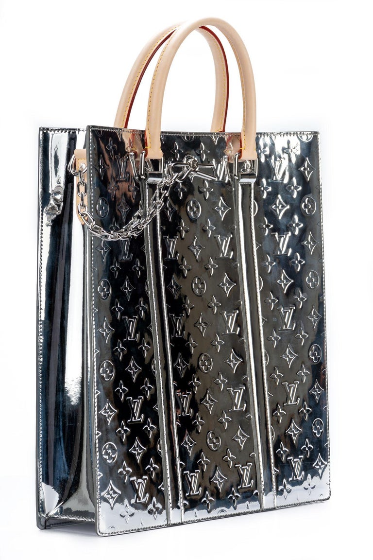 Louis Vuitton Abloh Mirror Coated Sac Plat For Sale at 1stDibs