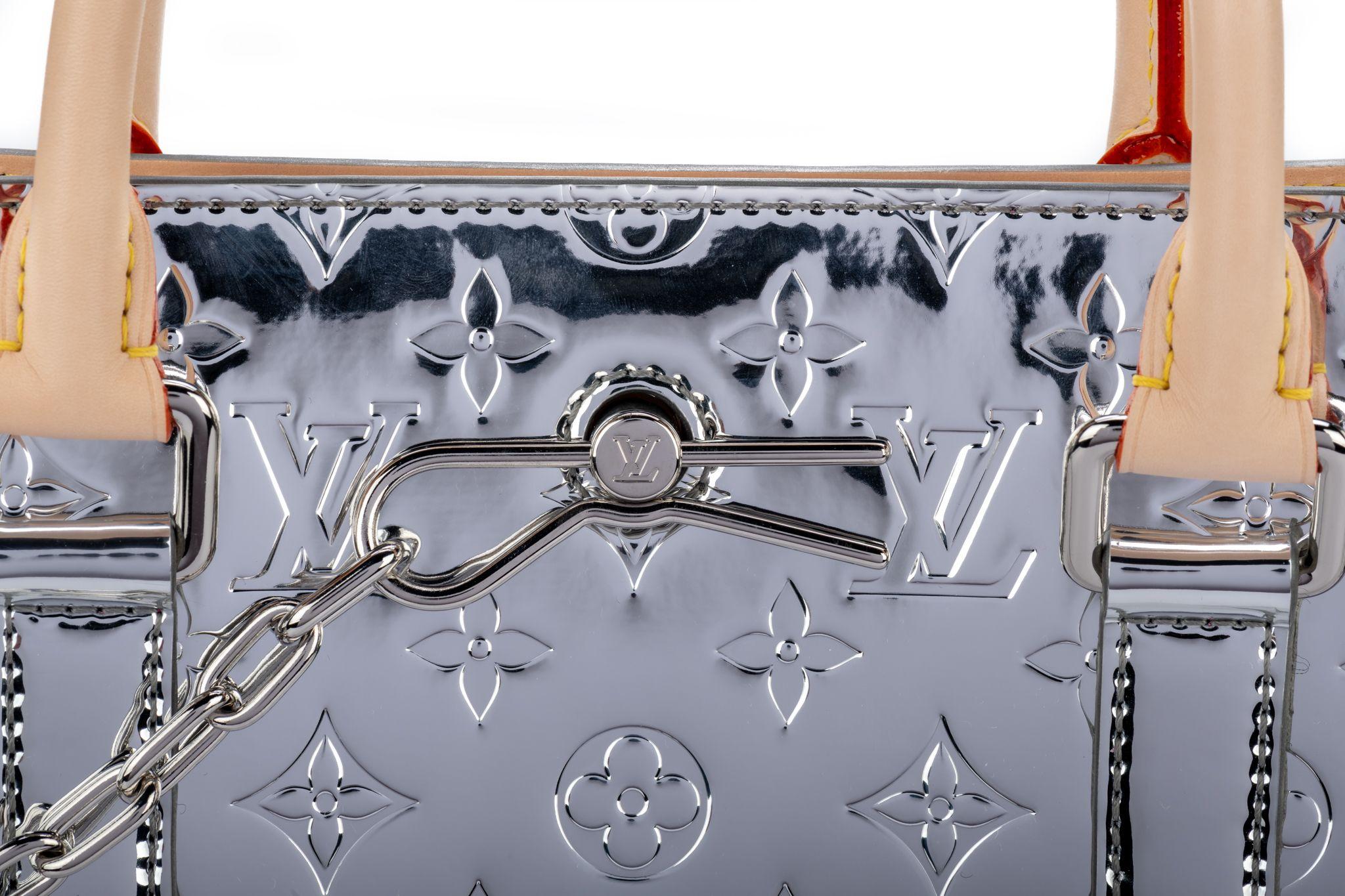 Black Louis Vuitton Abloh Mirror Coated Sac Plat For Sale