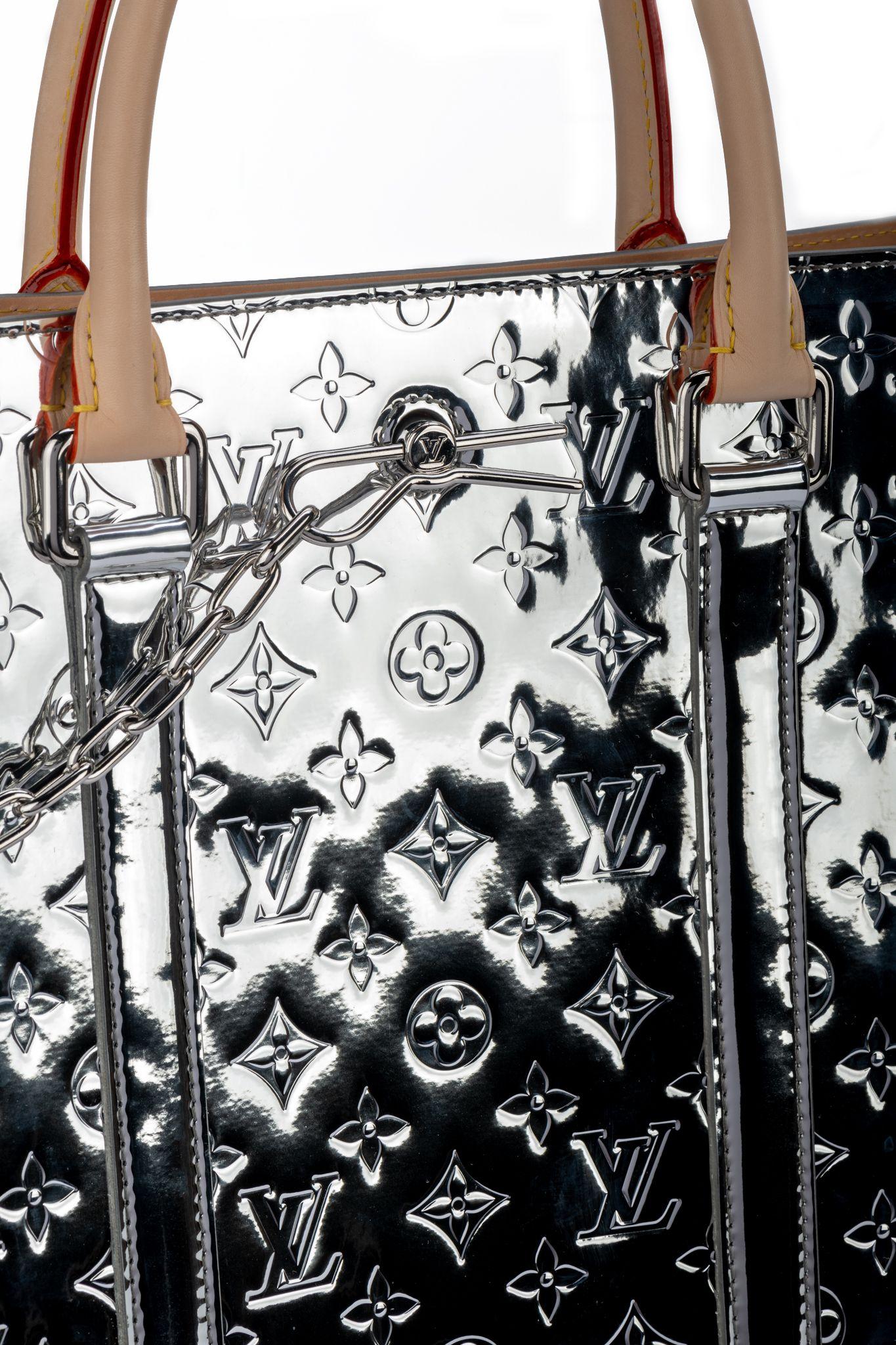 Louis Vuitton Abloh Mirror Coated Sac Plat For Sale 1
