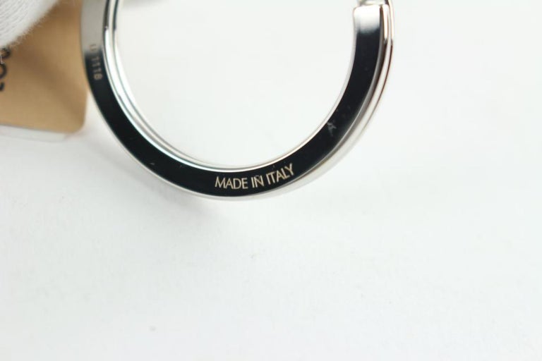 Louis Vuitton Silver Black Virgil Logo Key Ring Chain Charm Metal  ref.544719 - Joli Closet