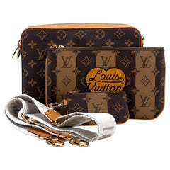 Louis Vuitton Virgil Abloh X NIGO Brown Monogram And Giant Damier Coated  Canvas Keepall 50 Bandoulière Black Hardware, 2020 Available For Immediate  Sale At Sotheby's