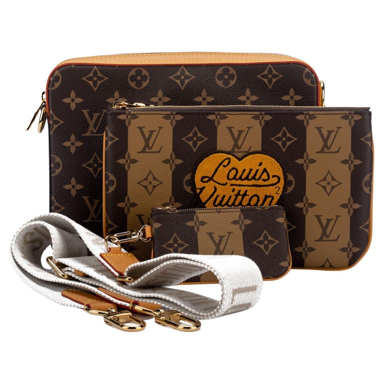 Louis Vuitton x Nigo Modular Sling Bag Monogram Stripes Eclipse in Coated  Canvas with Silver-tone - US