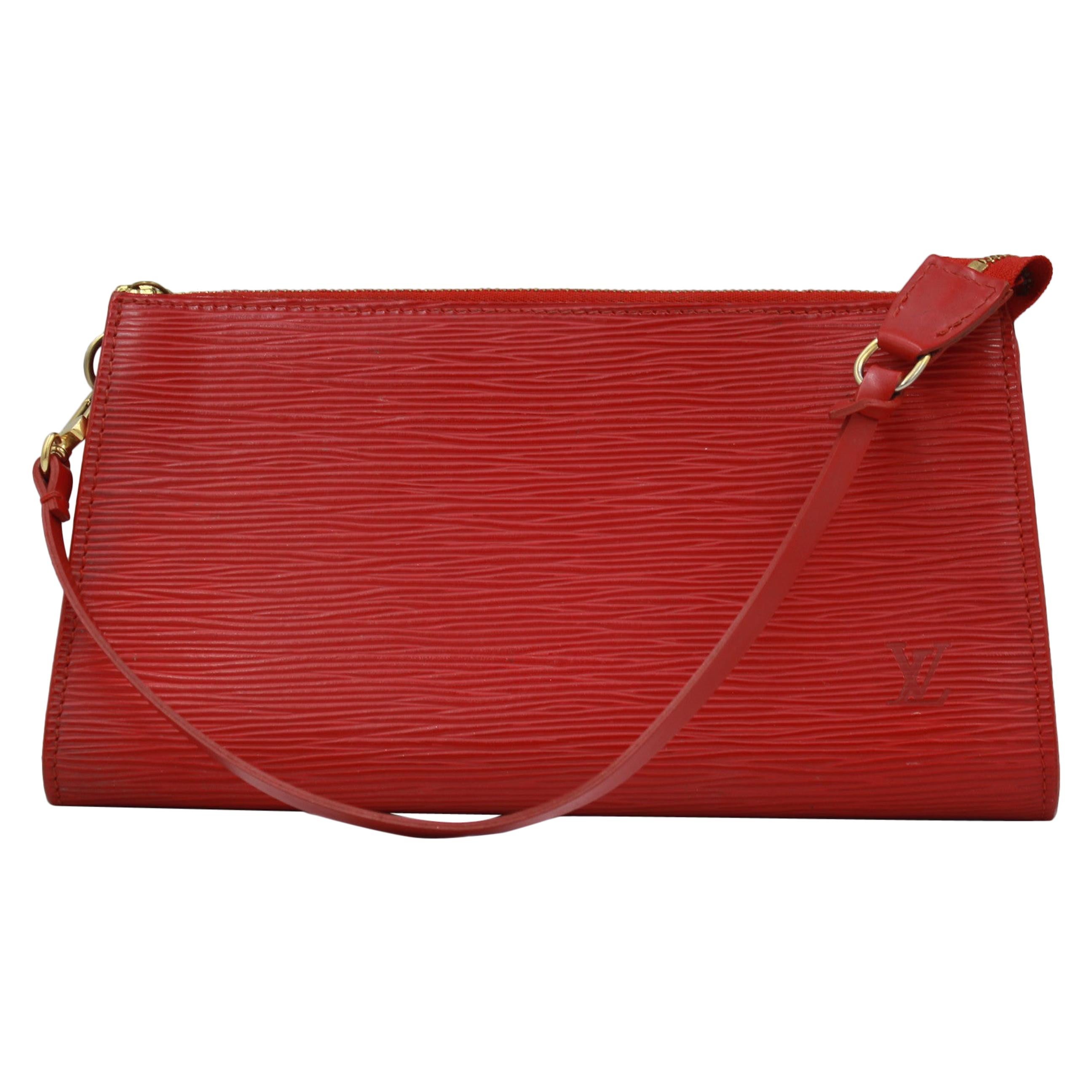 Louis Vuitton Accessoire Clutch in red épi leather