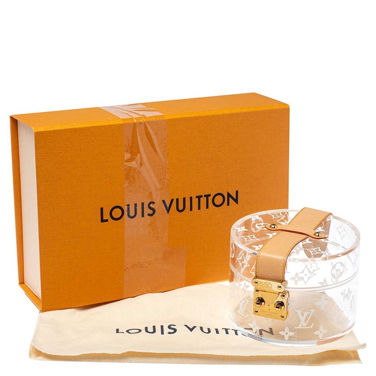 Louis Vuitton Box Scott Trunk Monogram Plexiglass Clear, Red