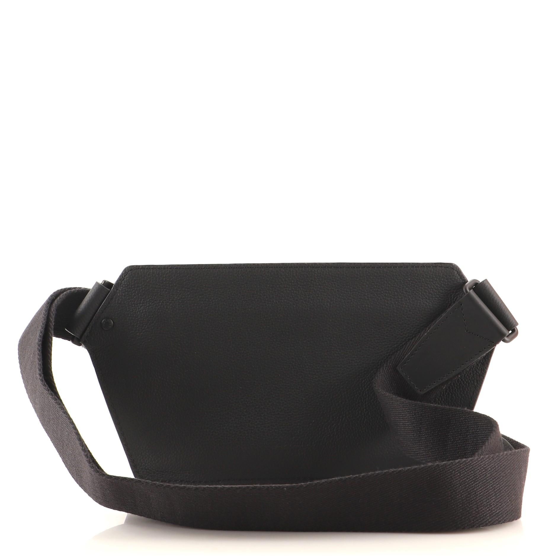 Black Louis Vuitton Aerogram Slingbag Leather