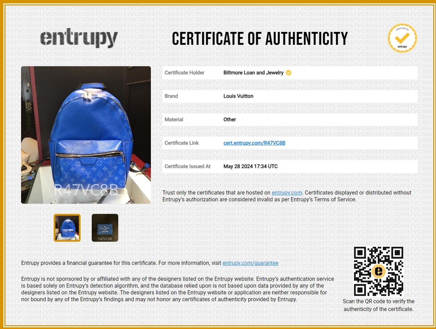 Louis Vuitton Agave Blue Discovery Backpack PM 5