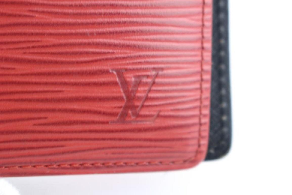 Women's Louis Vuitton Agenda Pm 10lr0618 Red Epi Leather Clutch