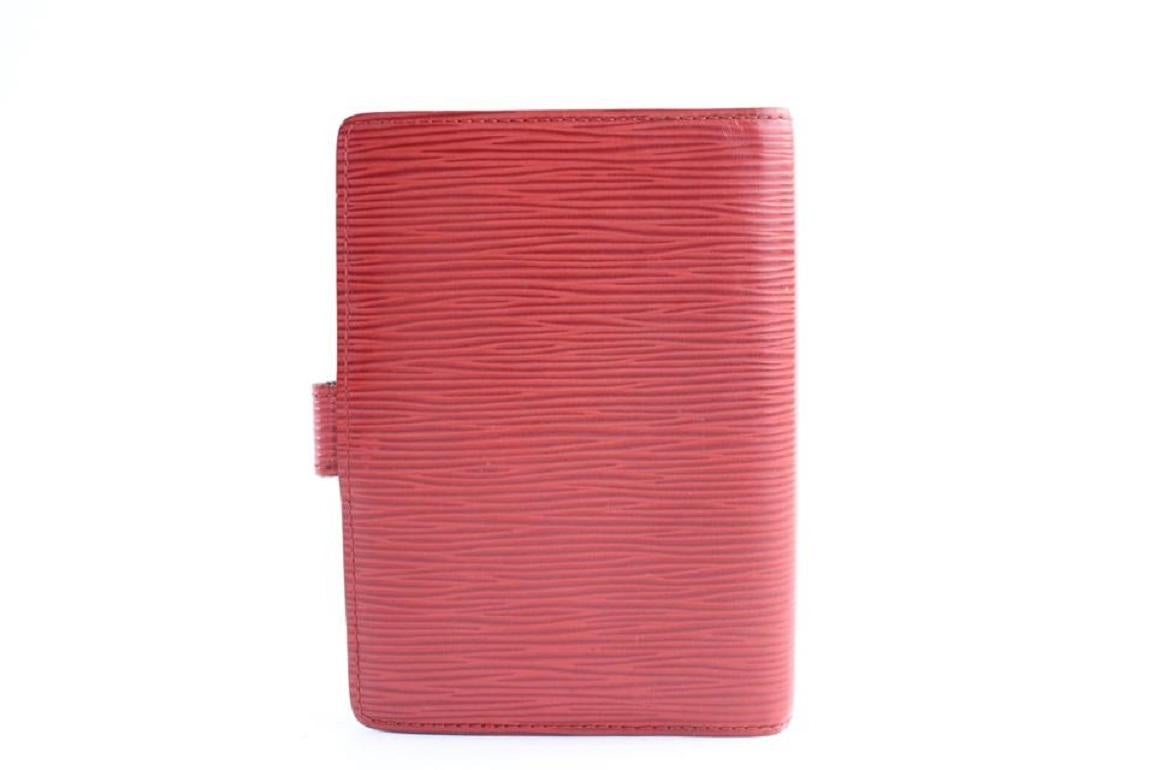 Louis Vuitton Agenda Pm 10lr0618 Red Epi Leather Clutch 2