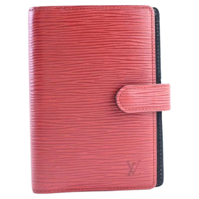 Louis Vuitton Agenda Pm 10lr0618 Red Epi Leather Clutch