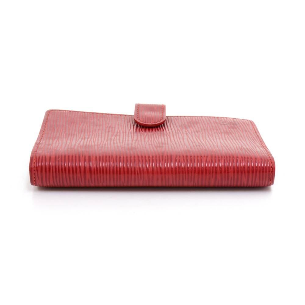 Women's Louis Vuitton Agenda PM Red Epi Leather Agenda Cover  For Sale