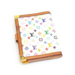 Louis Vuitton Agenda PM White Multicolor Monogram Canvas Agenda Cover