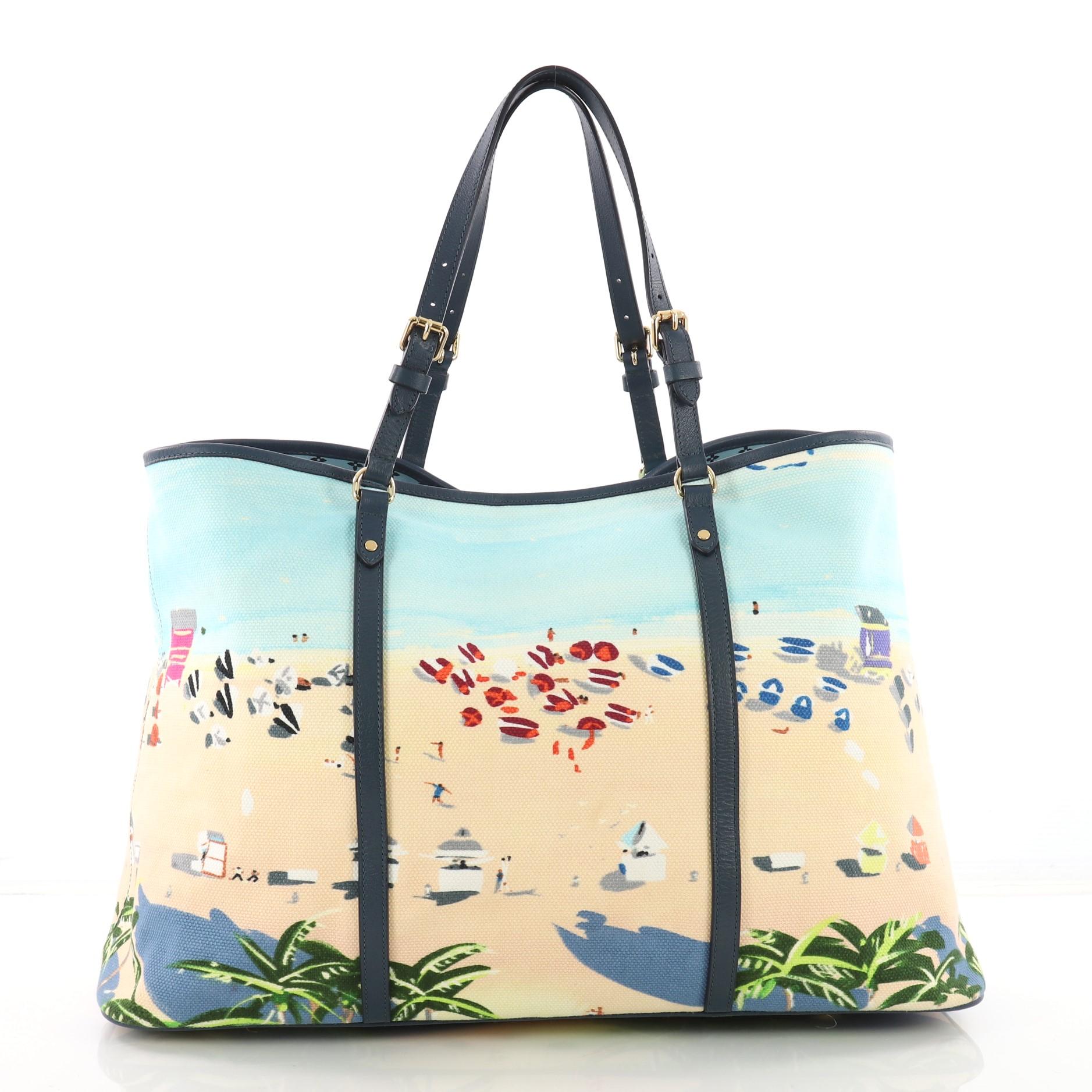 Women's or Men's Louis Vuitton Ailleurs Cabas Limited Edition Printed Canvas GM