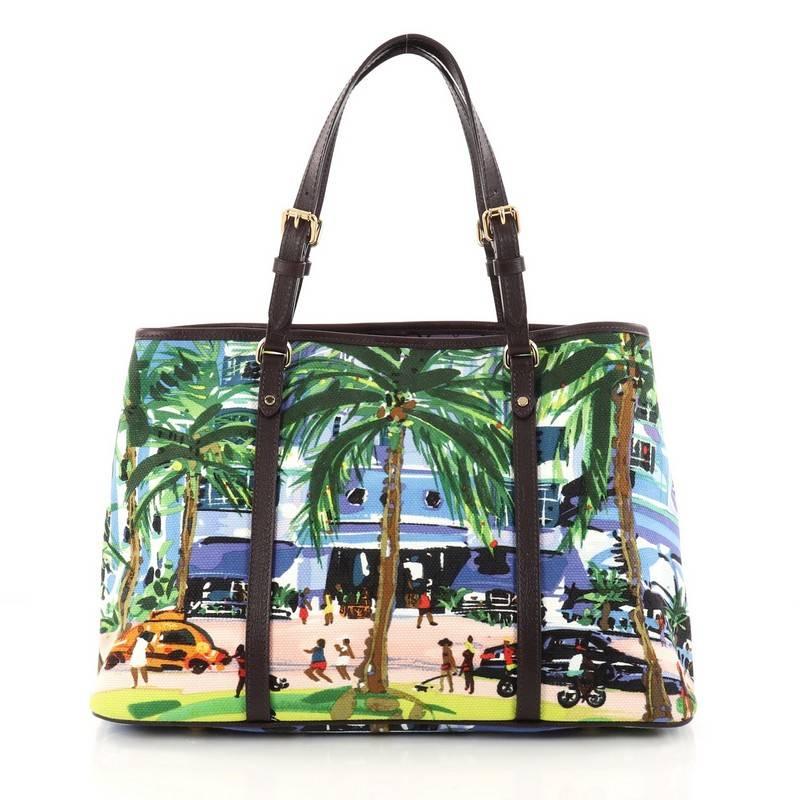 Louis Vuitton Ailleurs Cabas Limited Edition Printed Canvas PM In Good Condition In NY, NY