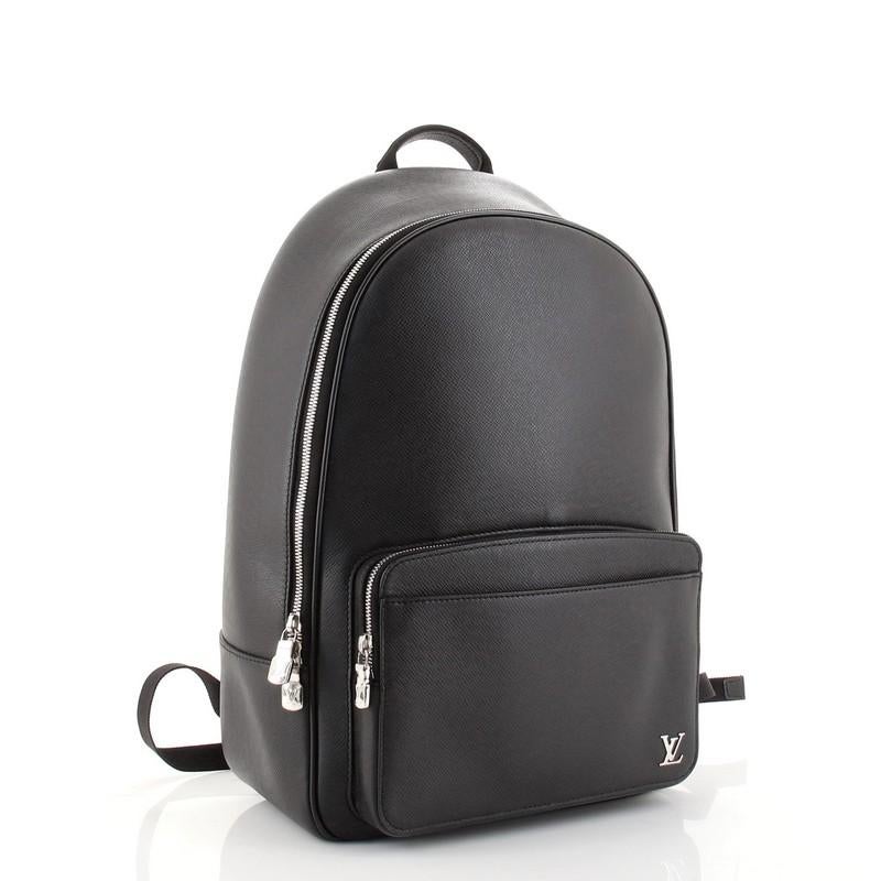 LV LV Unisex Alex Backpack in Taiga Leather-Black in 2023