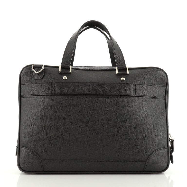 briefcase taiga leather