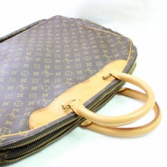 Louis Vuitton Alize Bandouliere 2 Poches 866494 Brown Coated Canvas Travel Bag