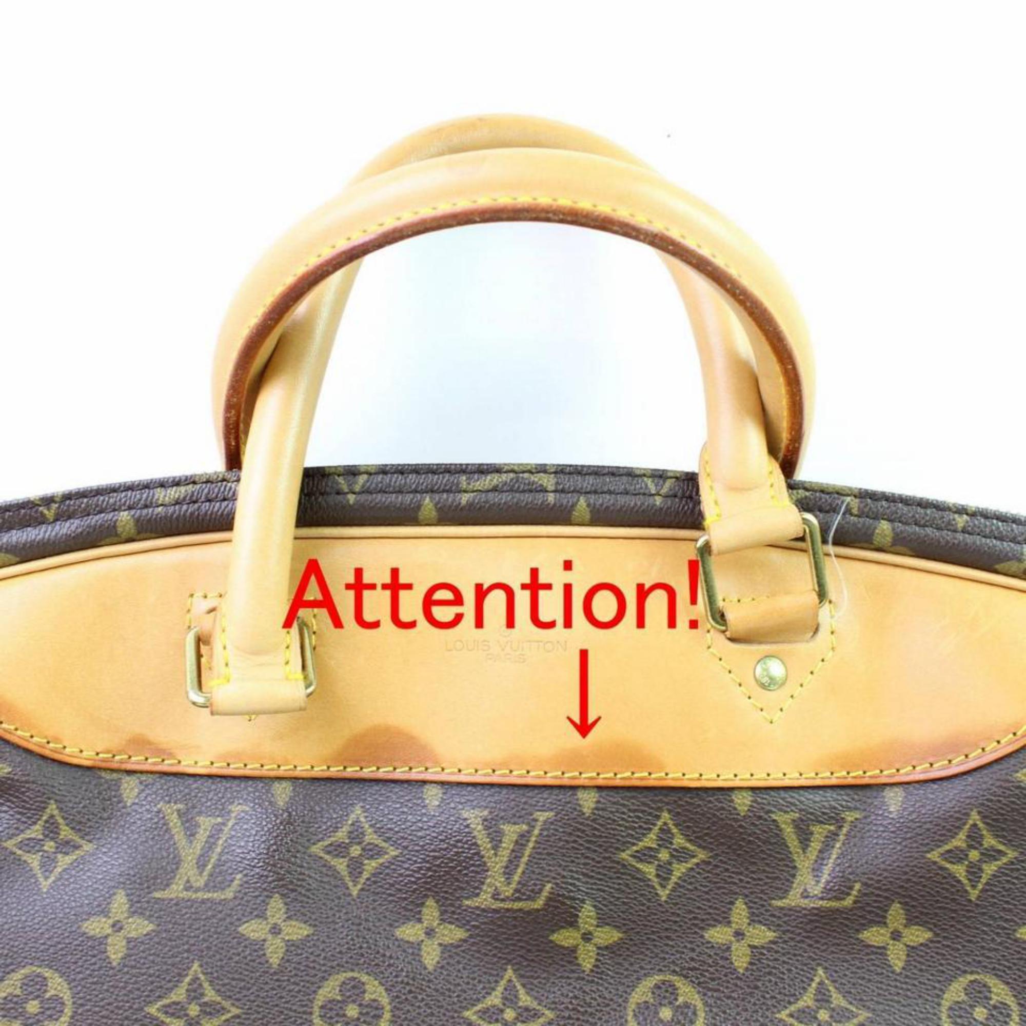 Louis Vuitton Alize Bandouliere 2 Poches 866494 Brown Coated Canvas Travel Bag For Sale 2