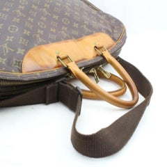 Louis Vuitton Alize Dos Poches Bandouliere 870067 Brown Canvas Travel Bag